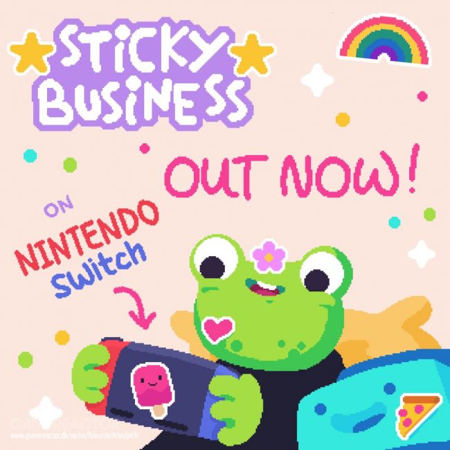 Start din egen klistremerkebutikk med Sticky Business, nå tilgjengelig på Nintendo Switch.